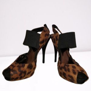 Simply Vera Wang Debbie Print Platform Heels 9M
